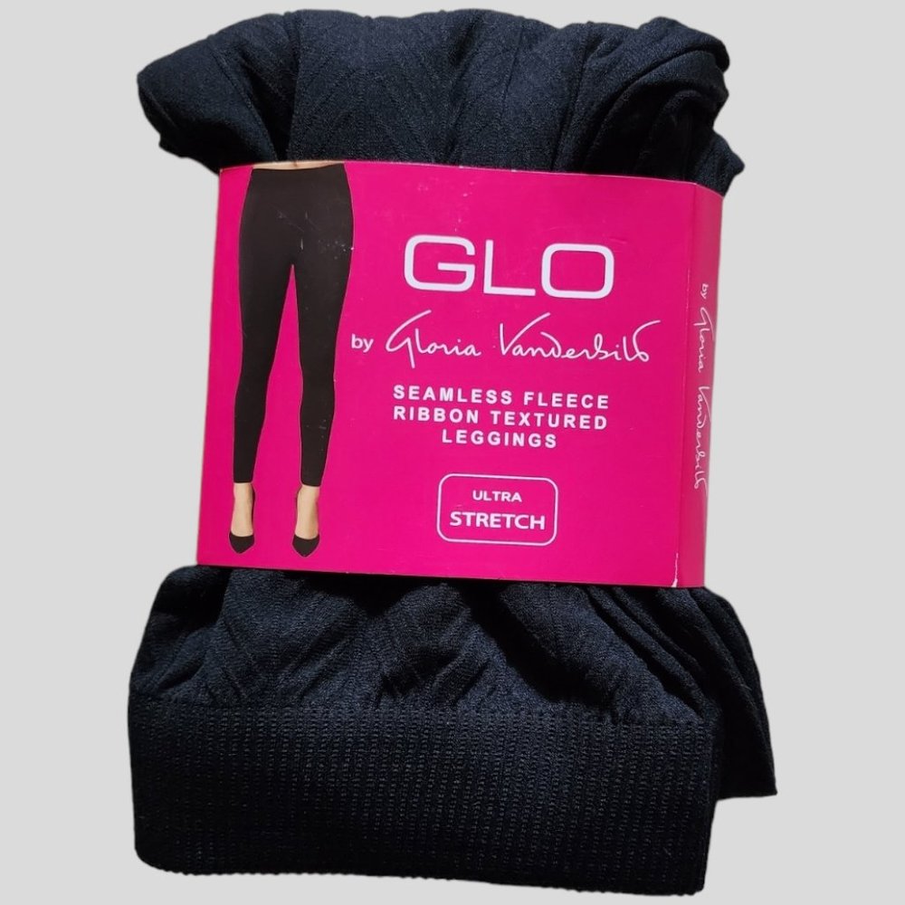 GLO (4x) By GLORIA VANDERBELT ULTRA STRETCH Ribbed Fleece Leggings